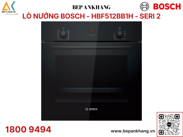 Lò nướng âm tủ Bosch - HBF512BB1H - Seri 2